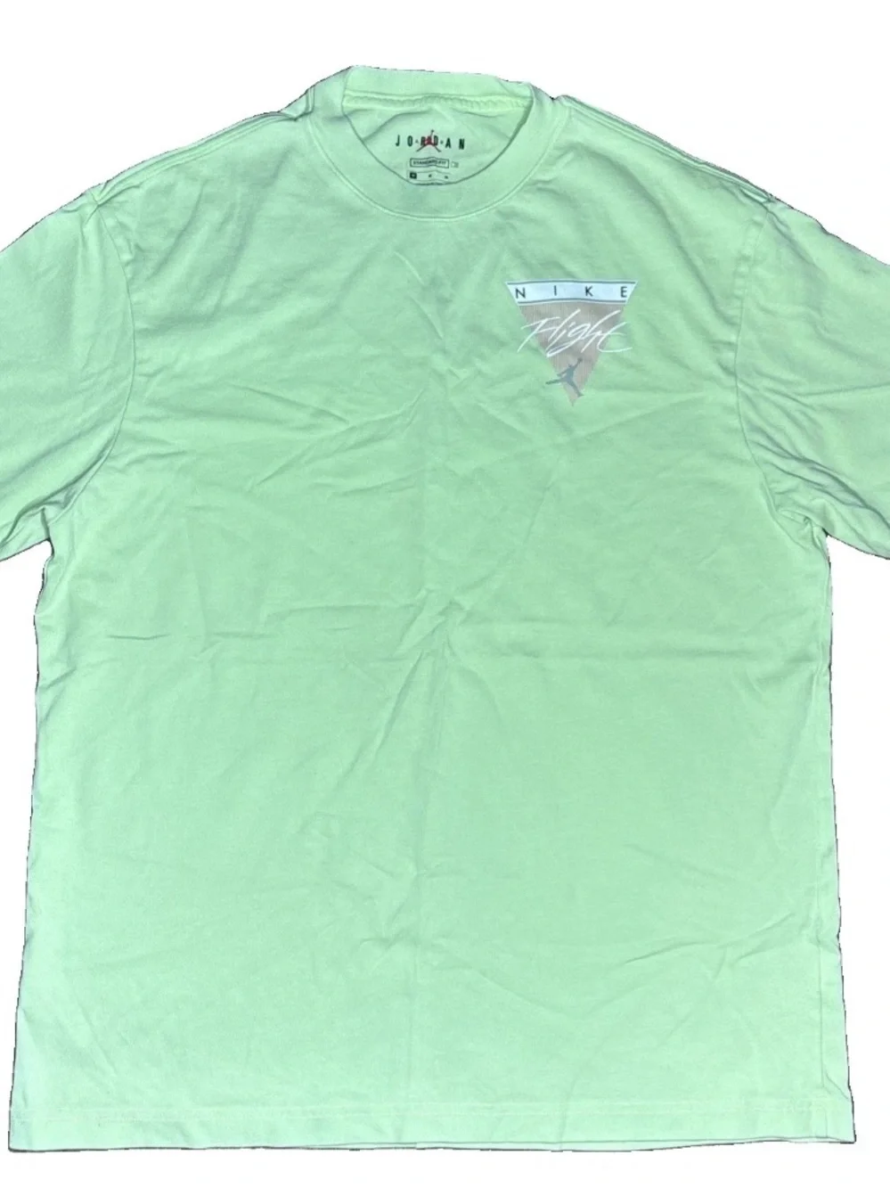 Jordan Mint Green Short Sleeve Tee with Flight Graphic